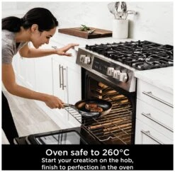 Ninja Zerostick Stainless Steel 5 Piece Non Stick Pan Set -Trend Furniture 1120240 R Z004A