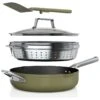 Ninja Zerostick 28cm Non Stick Aluminium Possible Pan -Green -Trend Furniture 1120312 R Z001A