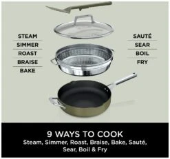 Ninja Zerostick 28cm Non Stick Aluminium Possible Pan -Green -Trend Furniture 1120312 R Z003A