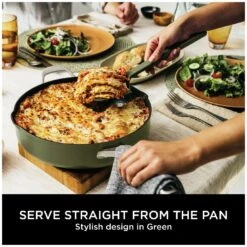 Ninja Zerostick 28cm Non Stick Aluminium Possible Pan -Green -Trend Furniture 1120312 R Z005A