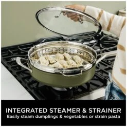 Ninja Zerostick 28cm Non Stick Aluminium Possible Pan -Green -Trend Furniture 1120312 R Z008A