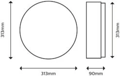Philips Doris Bathroom Luminaire Flush To Ceiling Light -Trend Furniture 1122585 R Z004A