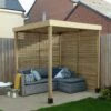 Forest Garden Modular Pergola With 2 Side Panels 1 Forest Garden Modular Pergola With 2 Side Panels -Trend Furniture 1122743 R Z001A