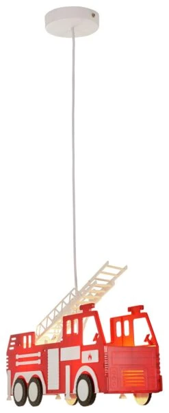 Glow Kids Fire Engine Ceiling Light - Red -Trend Furniture 1151367 R Z002C