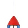 Glow Kids Rocket Ceiling Pendant Light - Blue & Red -Trend Furniture 1151374 R Z001A