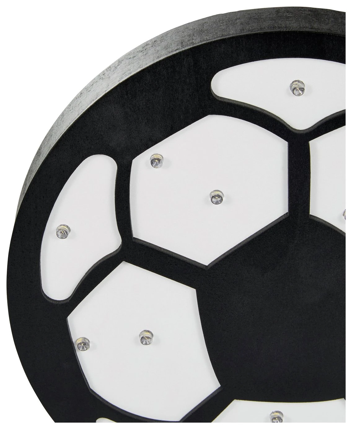 Glow Kids Wooden Football Table Light - Black & White 7 Glow Kids Wooden Football Table Light - Black & White - Image 5