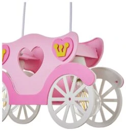 Glow Kids Princess Carriage Pendant Light - Pink & White 13 Glow Kids Princess Carriage Pendant Light - Pink & White -Trend Furniture 1151446 R Z003A