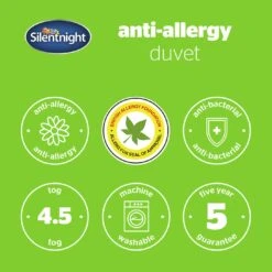 Silentnight Anti Allergy 4.5Tog Duvet - Double -Trend Furniture 1156324 R Z009A