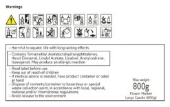 Habitat Large Scallop Multiwick Thin Candle - Flower Market -Trend Furniture 1182673 R Z011A