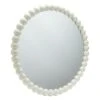 Habitat Beaded Round Wall Mirror - White - 70x70cm 1 Habitat Beaded Round Wall Mirror - White - 70x70cm -Trend Furniture 1182927 R Z001A