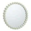 Habitat Beaded Round Wall Mirror - White - 50x50cm -Trend Furniture 1182941 R Z001A