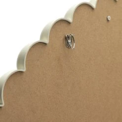 Habitat Beaded Round Wall Mirror - White - 50x50cm -Trend Furniture 1182941 R Z004A