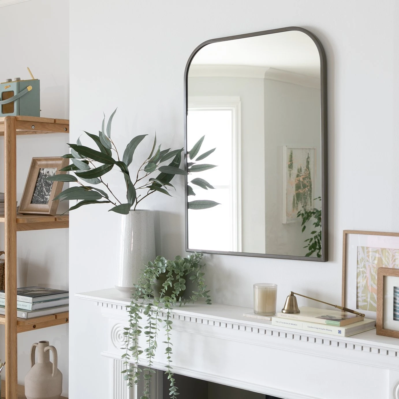 Habitat Distressed Zinc Effect Arch Wall Mirror - 70x54cm 4 Habitat Distressed Zinc Effect Arch Wall Mirror - 70x54cm - Image 2