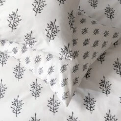 Habitat Woodblock Leaf White Bedding Set - Single 10 Habitat Woodblock Leaf White Bedding Set - Single -Trend Furniture 1232846 R Z003A