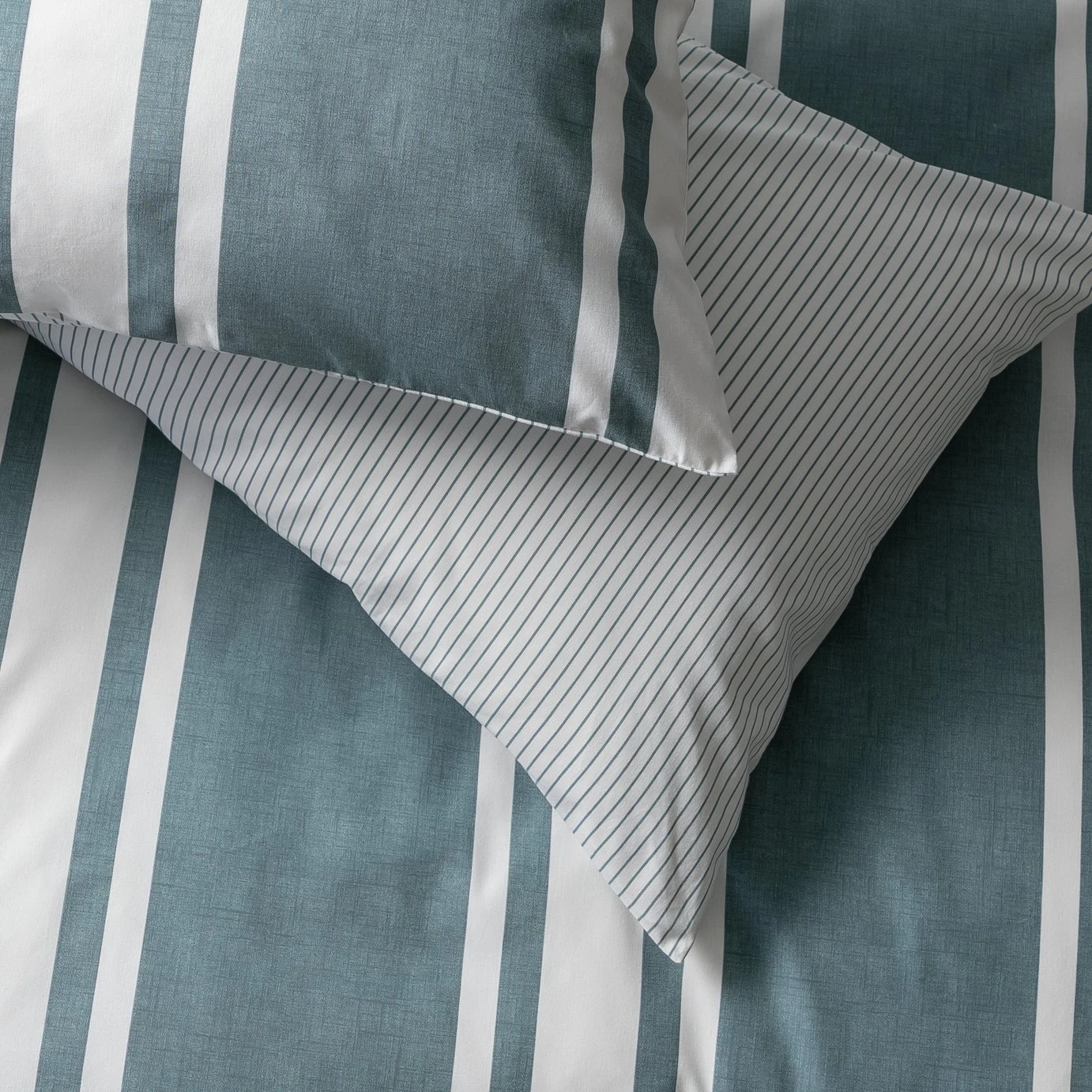 Habitat Cotton Coastal Stripe Blue Bedding Set - Single 6 Habitat Cotton Coastal Stripe Blue Bedding Set - Single - Image 4