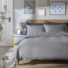 Habitat Cotton 180TC Linen Look Grey Bedding Set - Single -Trend Furniture 1233144 R Z001A