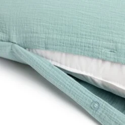 Habitat Cotton 200TC Muslin Green Bedding Set - Double -Trend Furniture 1233319 R Z004A