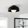 Habitat Modern Globe Metal Bathroom Ceiling Light - Black -Trend Furniture 1233584 R Z001A