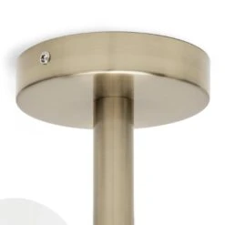 Habitat Globe Ribbed Metal Bathroom Ceiling Light - Brass -Trend Furniture 1233711 R Z003A