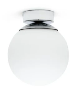 Habitat Opal Glass Bathroom Flush Ceiling Light - White -Trend Furniture 1233759 R Z001C