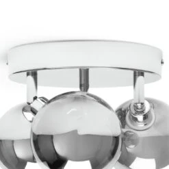 Habitat Globe Metal Bathroom Flush To Ceiling Light - Silver 12 Habitat Globe Metal Bathroom Flush To Ceiling Light - Silver -Trend Furniture 1233883 R Z003A