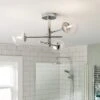 Habitat Sputnik Metal Bathroom Flush Ceiling Light - Chrome -Trend Furniture 1233890 R Z001A