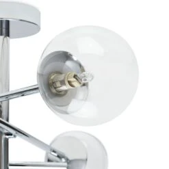Habitat Sputnik Metal Bathroom Flush Ceiling Light - Chrome 11 Habitat Sputnik Metal Bathroom Flush Ceiling Light - Chrome -Trend Furniture 1233890 R Z002A