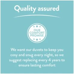 Slumberdown Light & Cool 1 Tog Duvet - Single -Trend Furniture 1251449 R Z010A