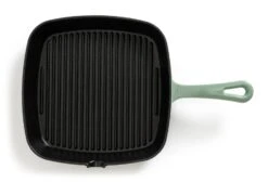 Habitat 23cm Cast Iron Griddle Pan - Sage Green -Trend Furniture 1258404 R Z005A