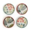Habitat X Kew Set Of 4 Ceramic Botanical Coasters -Trend Furniture 1300541 R Z001A
