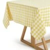 Habitat Checked Table Cloth - Yellow 2 Habitat Checked Table Cloth - Yellow -Trend Furniture 1307379 R Z001A
