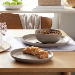 Habitat Mushroom 12 Piece Stoneware Dinner Set - Mushroom 8 Habitat Mushroom 12 Piece Stoneware Dinner Set - Mushroom -Trend Furniture 1341108 R Z001C