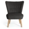 Habitat Alexis Velvet Cocktail Chair - Charcoal 2 Habitat Alexis Velvet Cocktail Chair - Charcoal -Trend Furniture 1341256 R Z001A