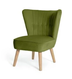 Habitat Alexis Velvet Cocktail Chair - Olive 15 Habitat Alexis Velvet Cocktail Chair - Olive -Trend Furniture 1341287 R Z002A