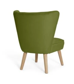 Habitat Alexis Velvet Cocktail Chair - Olive 16 Habitat Alexis Velvet Cocktail Chair - Olive -Trend Furniture 1341287 R Z003A