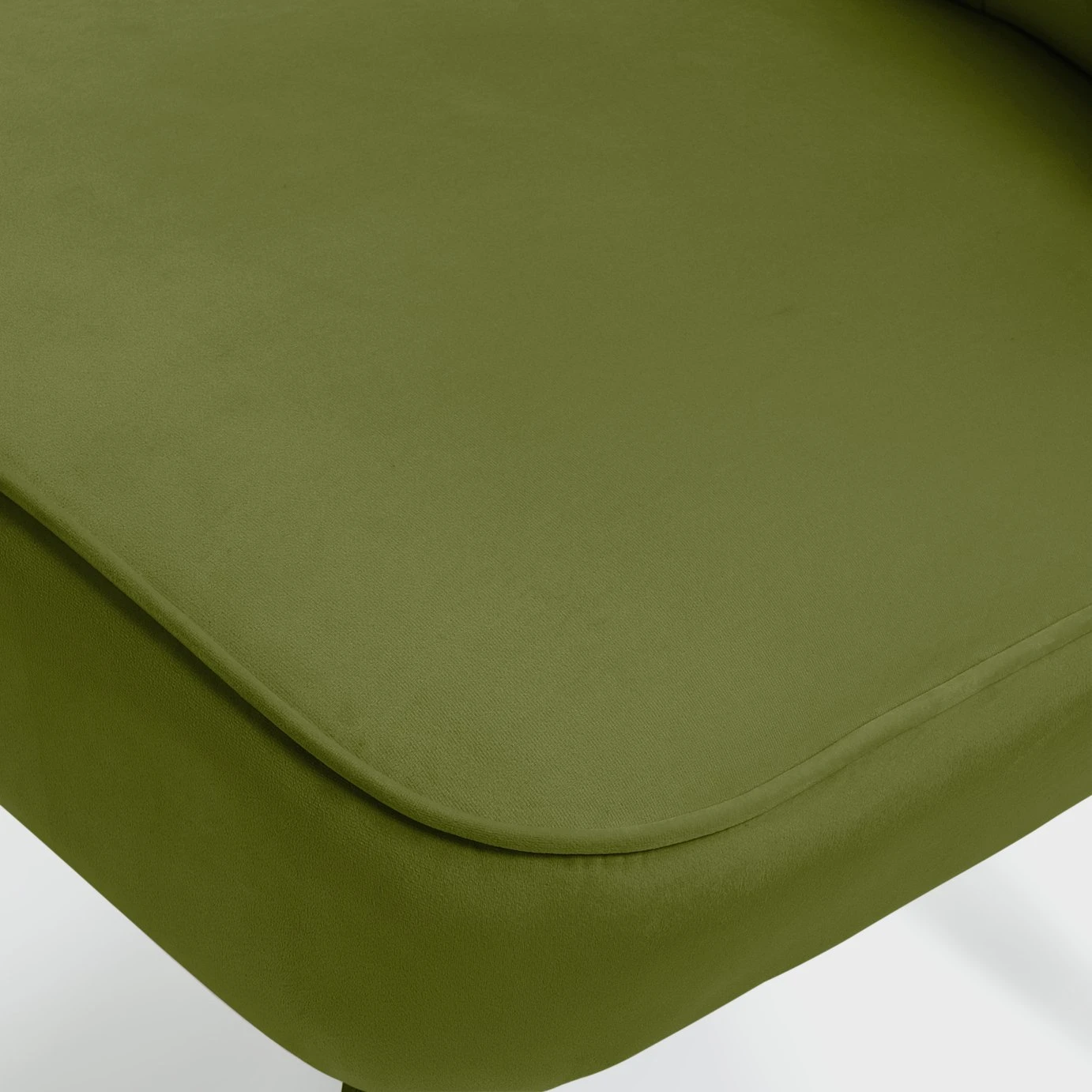Habitat Alexis Velvet Cocktail Chair - Olive 11 Habitat Alexis Velvet Cocktail Chair - Olive - Image 9