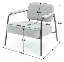 Habitat Jesper Fabric Accent Chair - Yellow -Trend Furniture 1402047 R E001