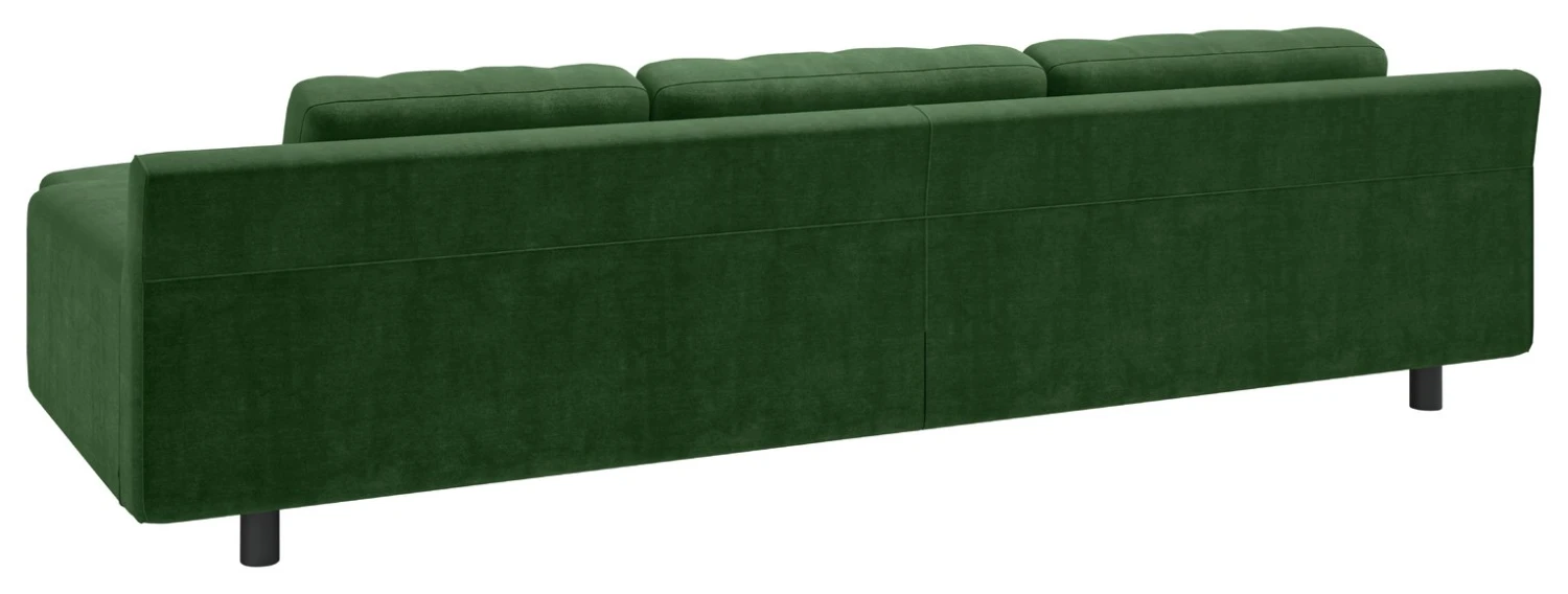 Habitat Hendricks Velvet Corner Chaise Sofa - Moss Green 9 Habitat Hendricks Velvet Corner Chaise Sofa - Moss Green - Image 7