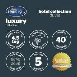 Silentnight Hotel Collection 4.5 Tog Duvet - Single 19 Silentnight Hotel Collection 4.5 Tog Duvet - Single -Trend Furniture 1487316 R Z009A