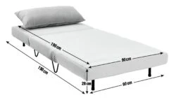 Habitat Roni Single Velvet Chairbed - Mint Green 16 Habitat Roni Single Velvet Chairbed - Mint Green -Trend Furniture 1938669 R E002