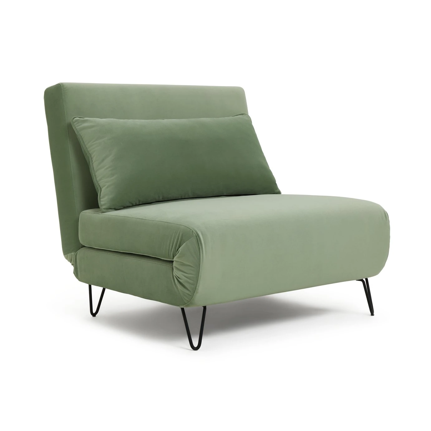 Habitat Roni Single Velvet Chairbed - Mint Green 3 Habitat Roni Single Velvet Chairbed - Mint Green