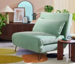 Habitat Roni Single Velvet Chairbed - Mint Green 20 Habitat Roni Single Velvet Chairbed - Mint Green -Trend Furniture 1938669 R Z002C