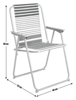 Habitat Folding Metal Garden Chair - Blue -Trend Furniture 1952683 R E001