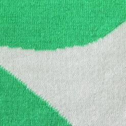 Habitat Floral Pattern Knit Throw - White & Green -125x150cm -Trend Furniture 1953716 R B001