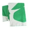 Habitat Floral Pattern Knit Throw - White & Green -125x150cm -Trend Furniture 1953716 R Z001A