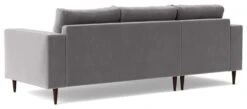 Swoon Evesham Velvet Left Hand Corner Sofa - Silver Grey -Trend Furniture 1971114 R Z005A