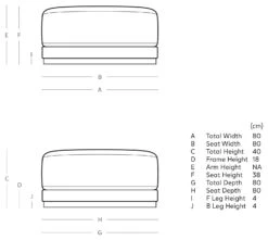 Swoon Denver Velvet Ottoman Footstool - Taupe -Trend Furniture 1971774 R E001