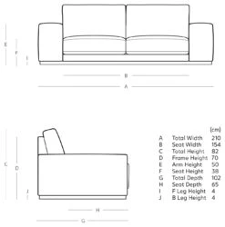 Swoon Denver Velvet 2 Seater Sofa- Kingfisher Blue -Trend Furniture 1972601 R E001