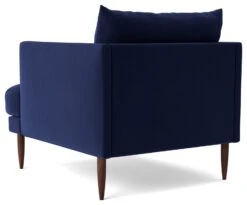 Swoon Kalmar Velvet Armchair - Ink Blue -Trend Furniture 1973071 R Z004A