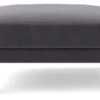 Swoon Kalmar Velvet Ottoman Footstool - Granite Grey -Trend Furniture 1974434 R Z001A